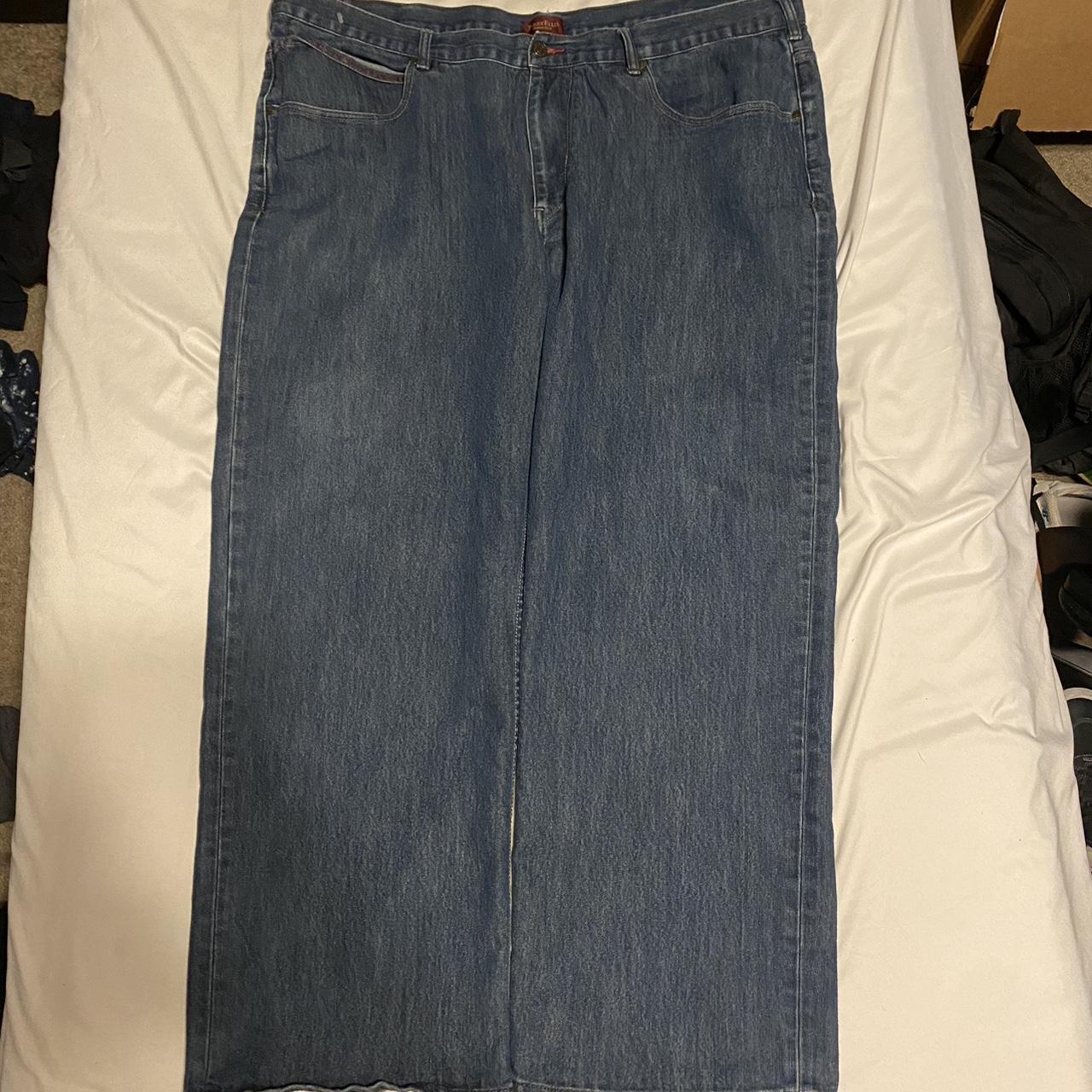 Perry Ellis 44x32 baggy asl jeans. Found these at... - Depop