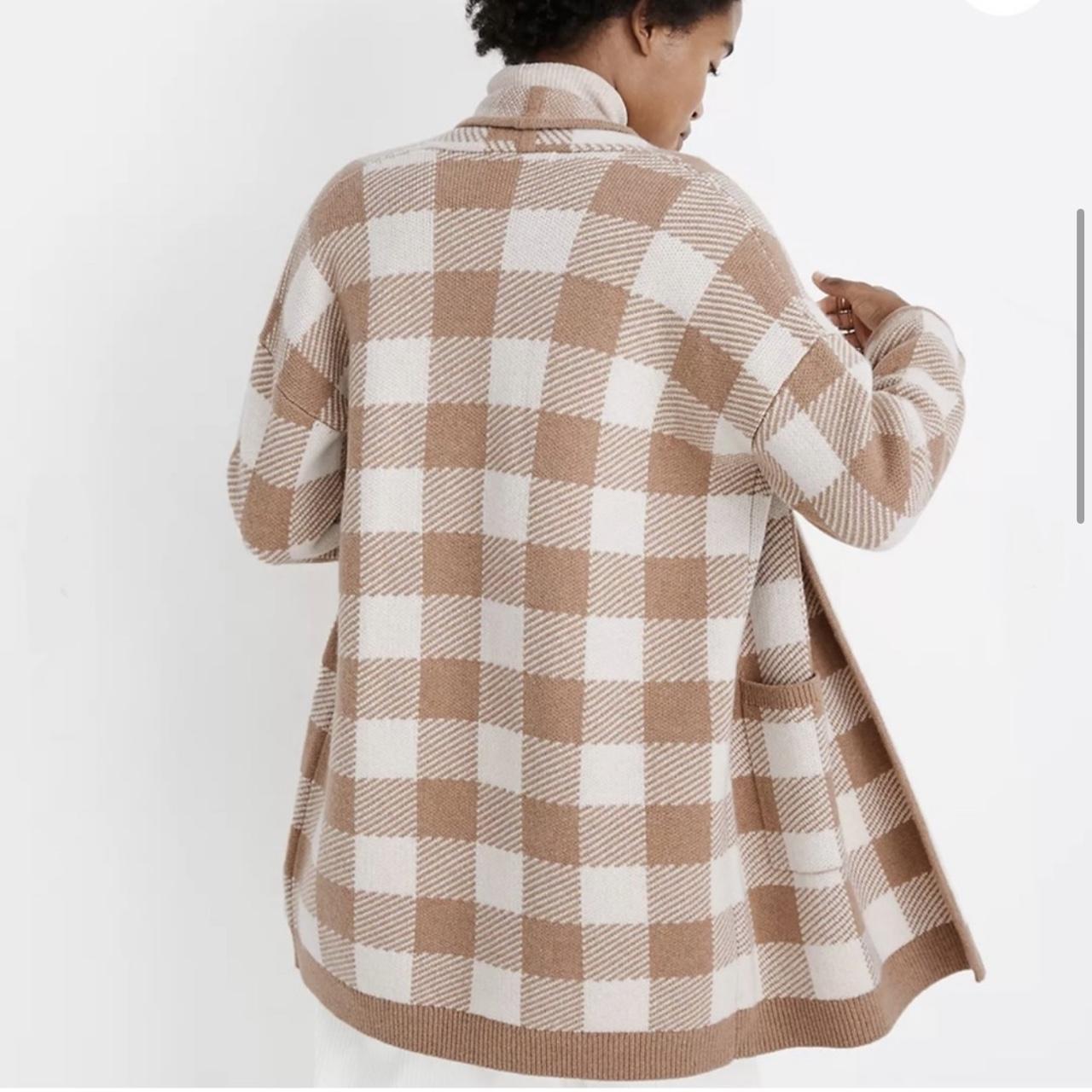 Buffalo check sale sweater coat