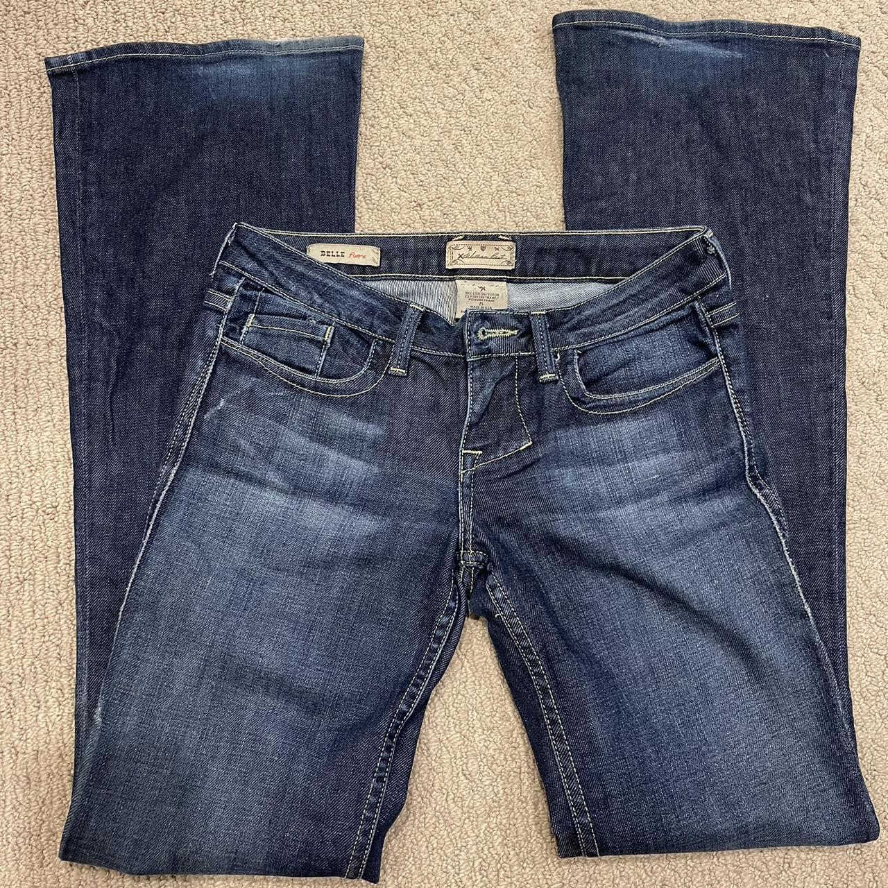 Vintage William Rast y2k low rise flare jeans. Super... - Depop