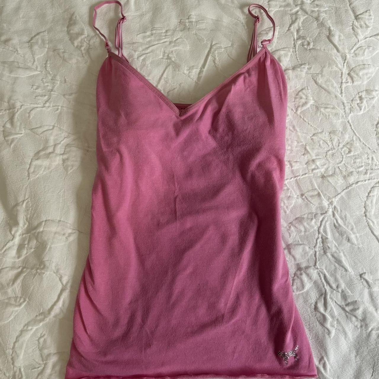 Adorable mcbling PINK tank top! Brand: Victoria’s... - Depop