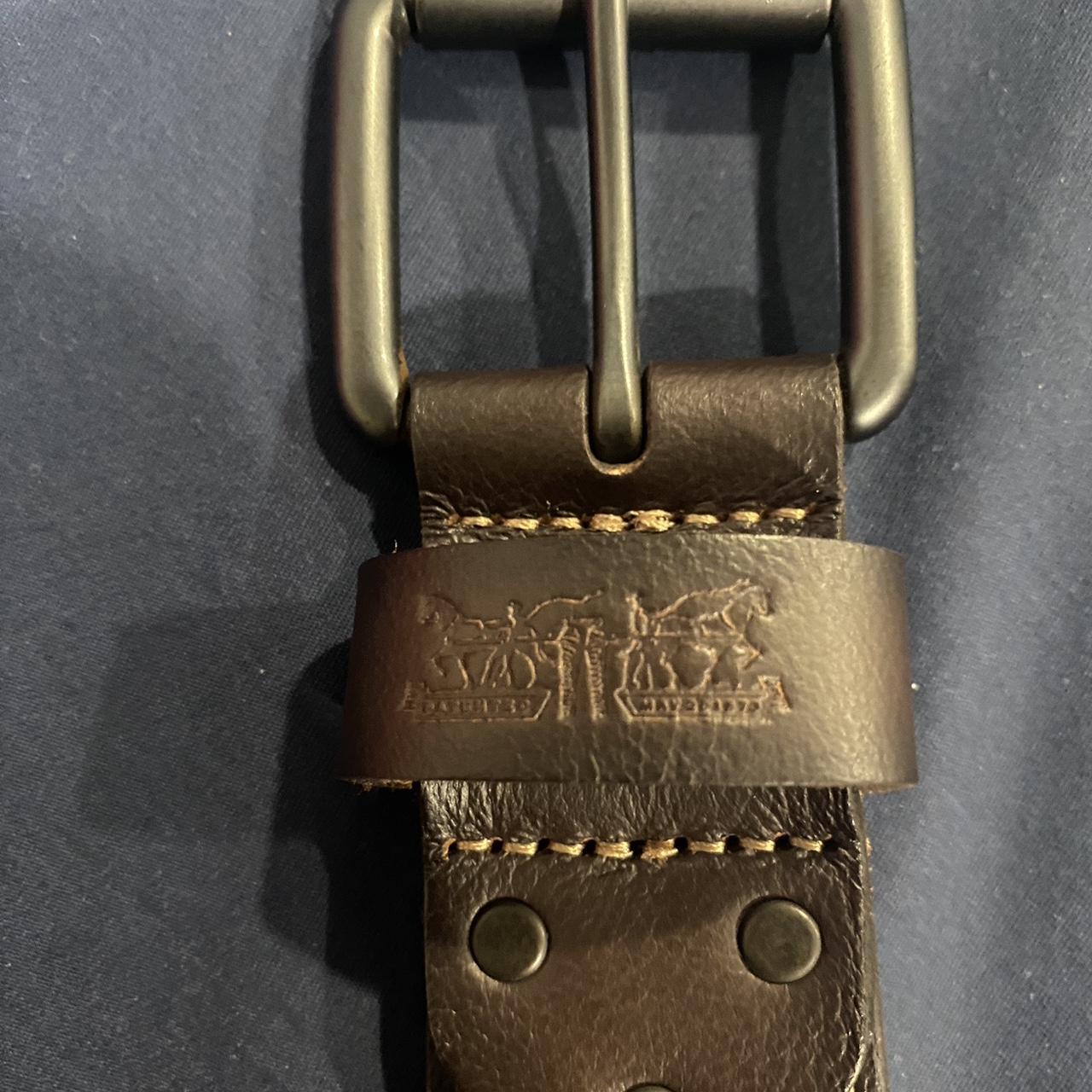 Levi’s leather cowboy belt Size 38 - Depop