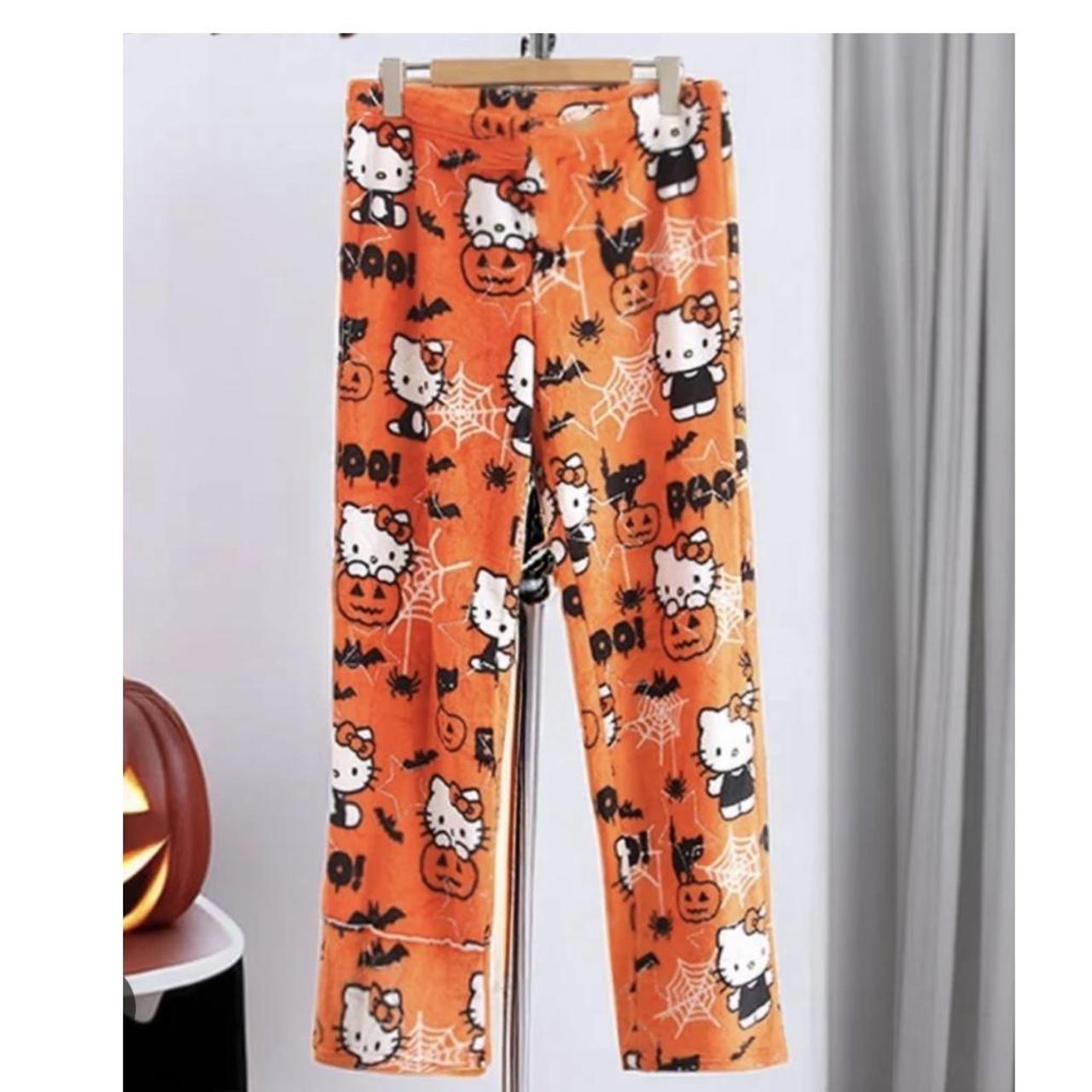 Hello kitty halloween rare pajamas pants retails... - Depop