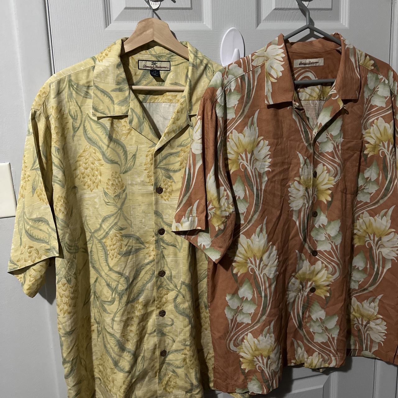 Tommy Bahama Hawaiian Shirt Mens Large Short Sleeve - Depop