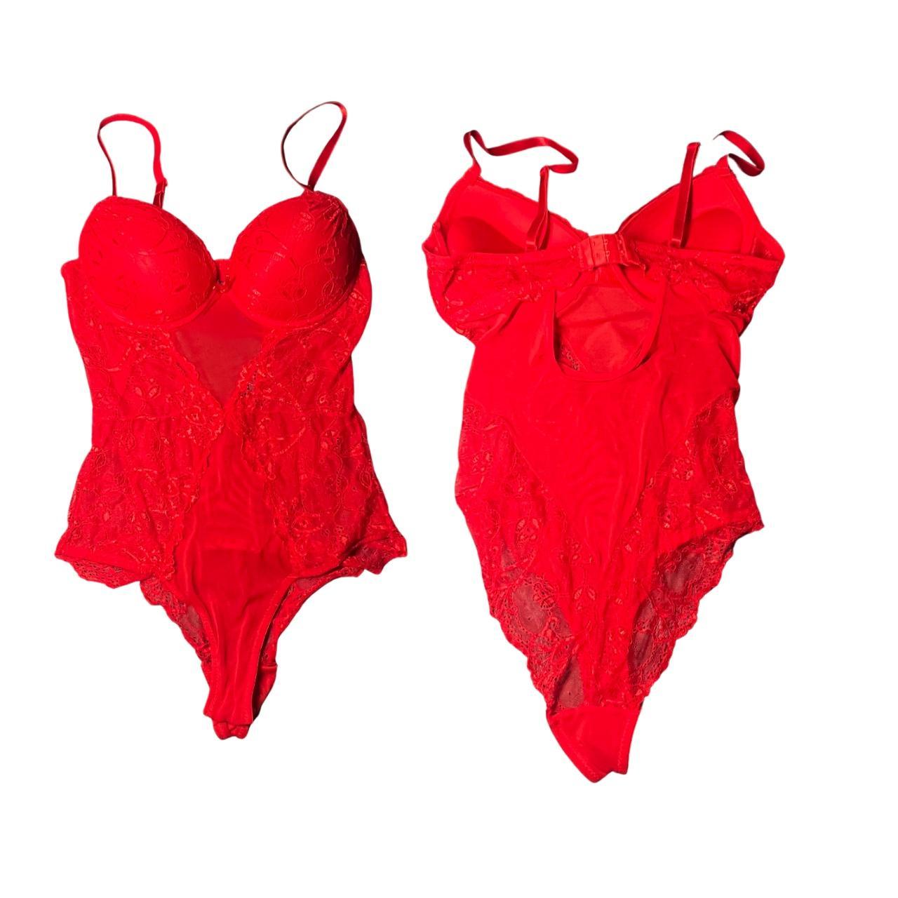 res lingerie bodysuit with push up bra Depop