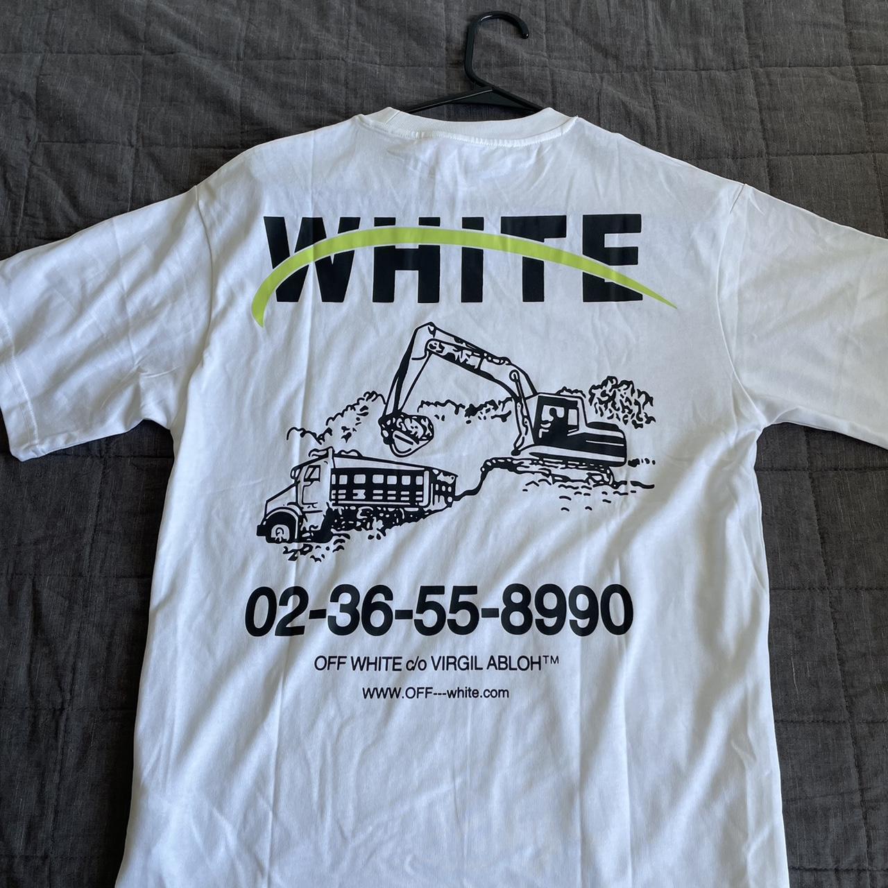 Off-White c/o Virgil Abloh Construction T-shirt in Green for Men