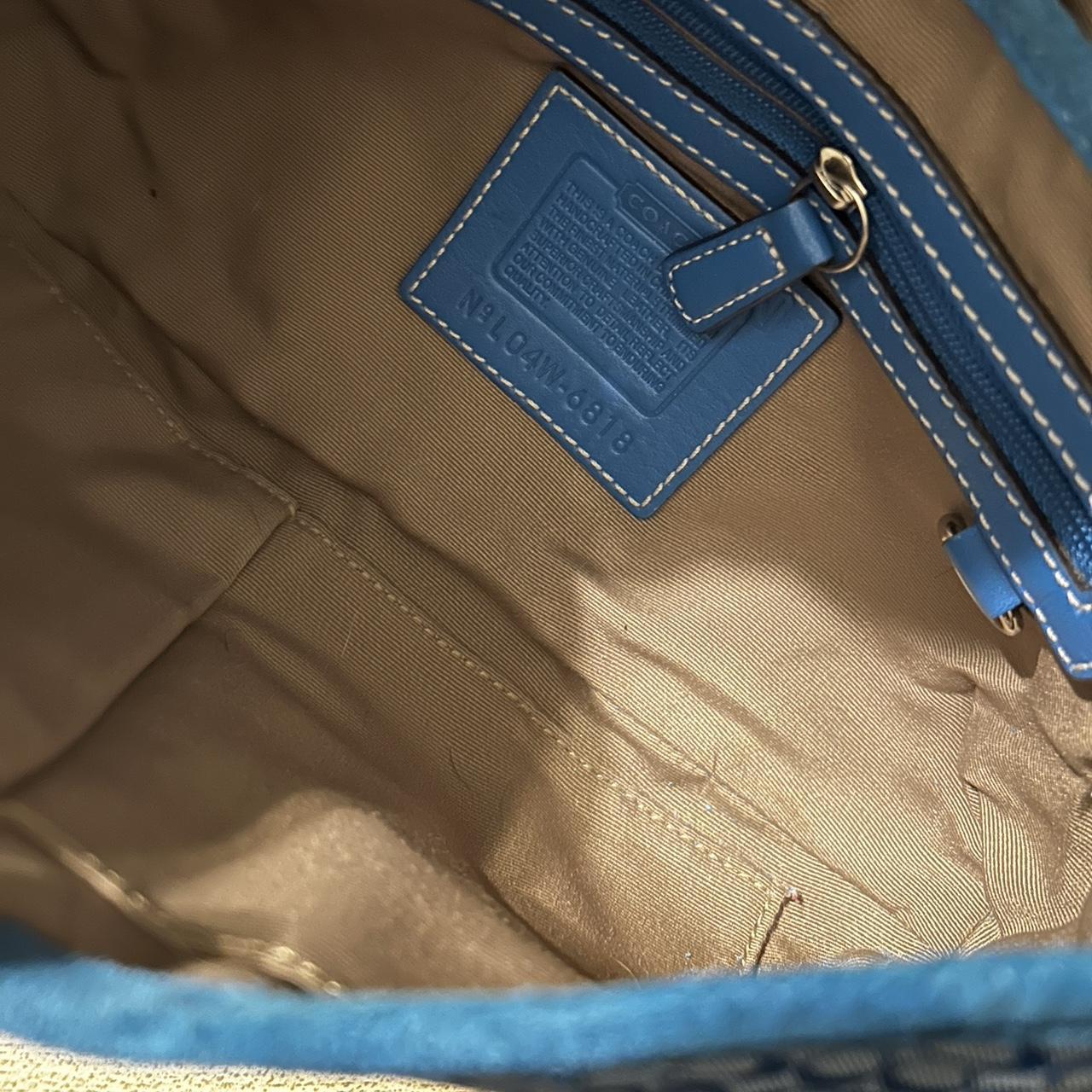 Y2K Coach Blue Leather Soho Hobo Mini Handbag! | Depop