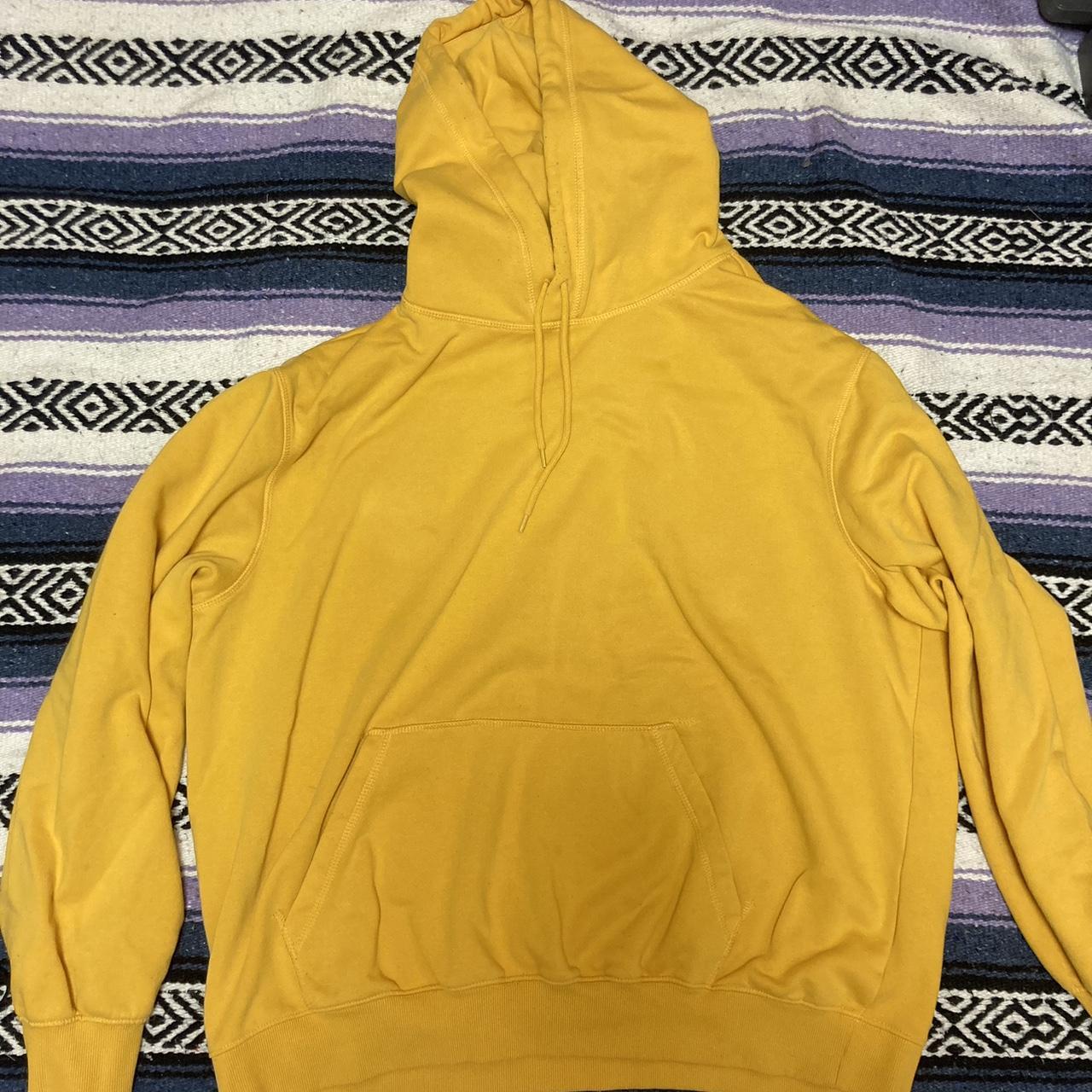 Yellow best sale blank hoodie