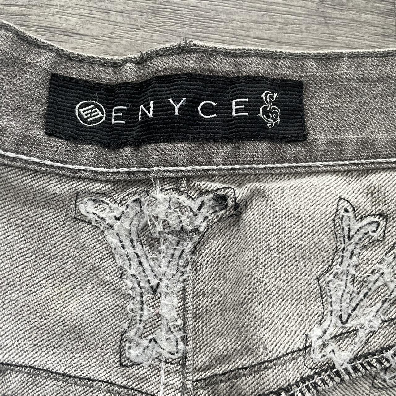 Vintage Apollo Jean cropped leather embroidered jean - Depop