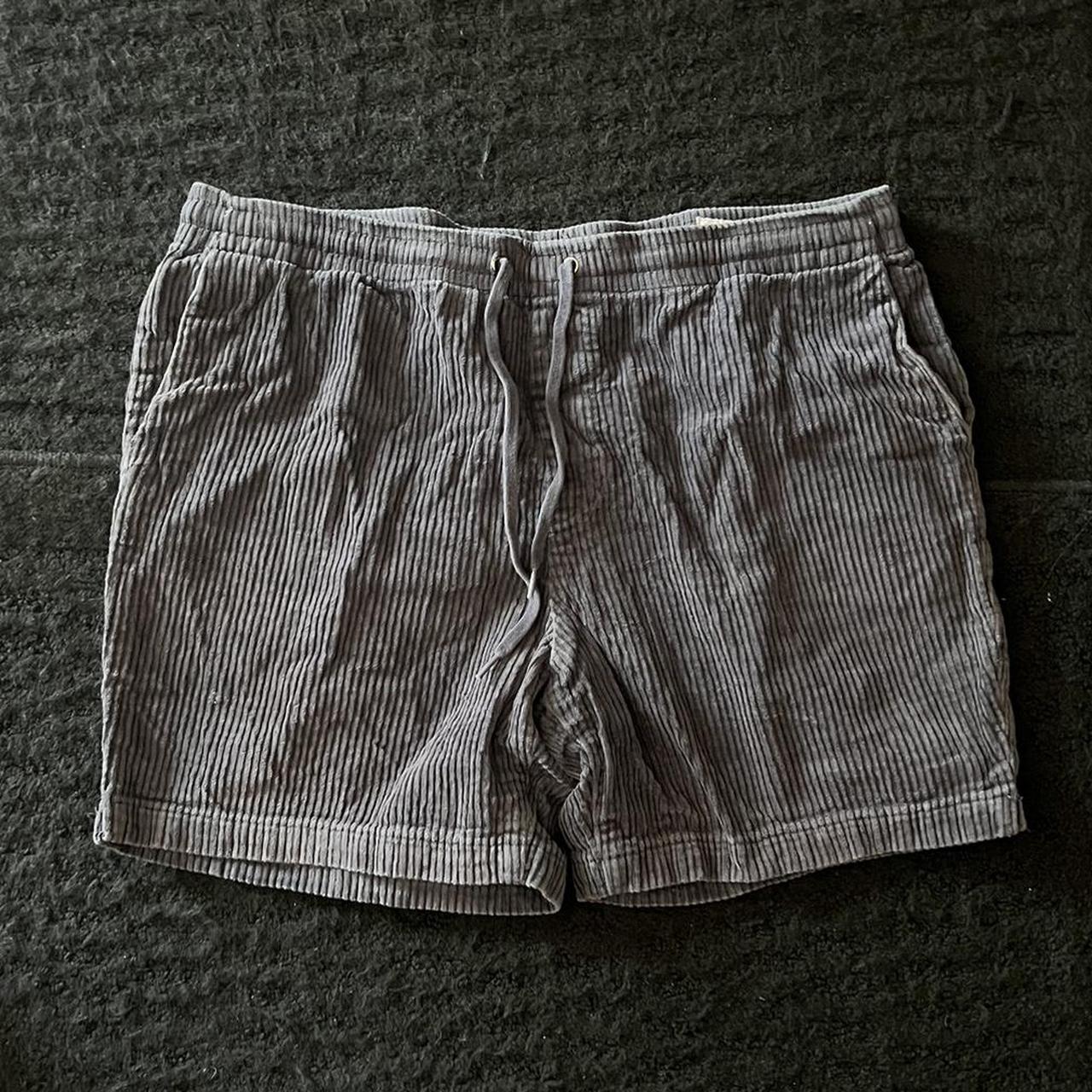 Navy Blue PACSUN Corduroy Board Shorts (fits size... Depop