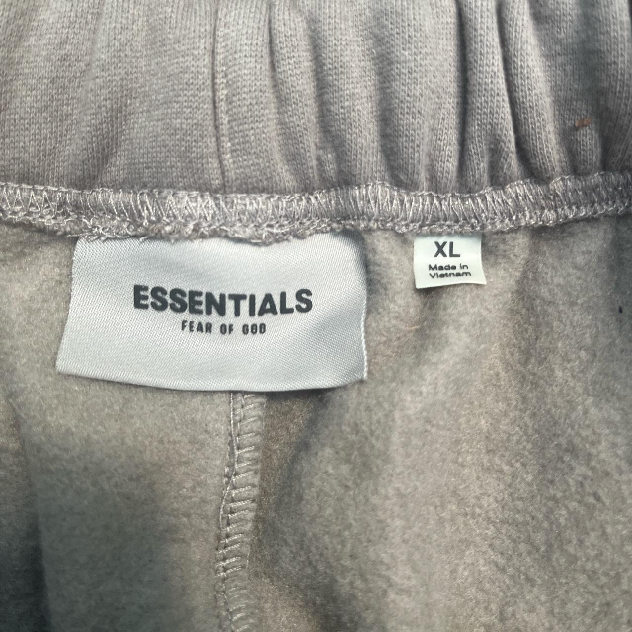Brown ESSENTIALS FOG Shorts XL Worn a few times - Depop