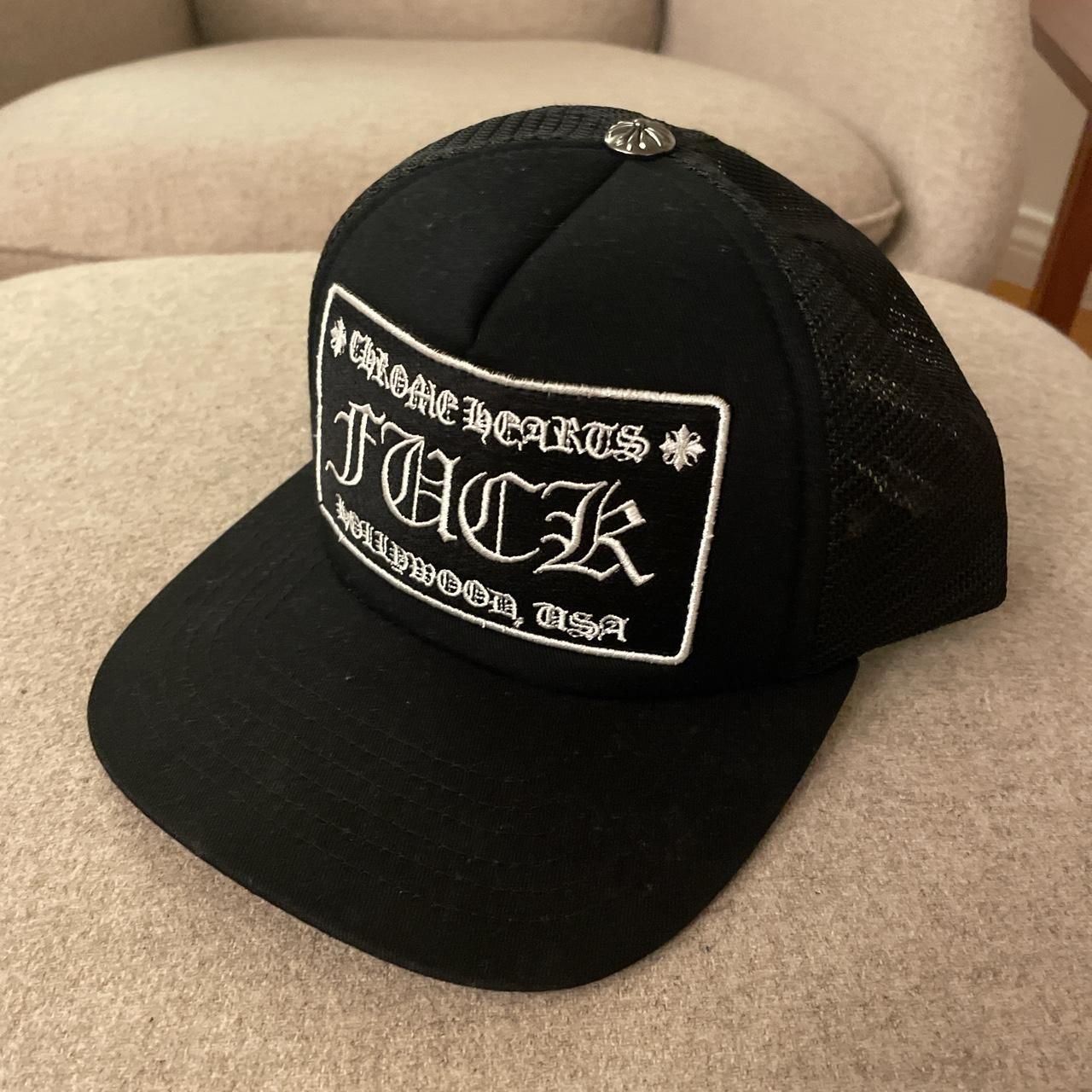 Chrome Hearts Fuck Trucker Hat Almost new condition... - Depop
