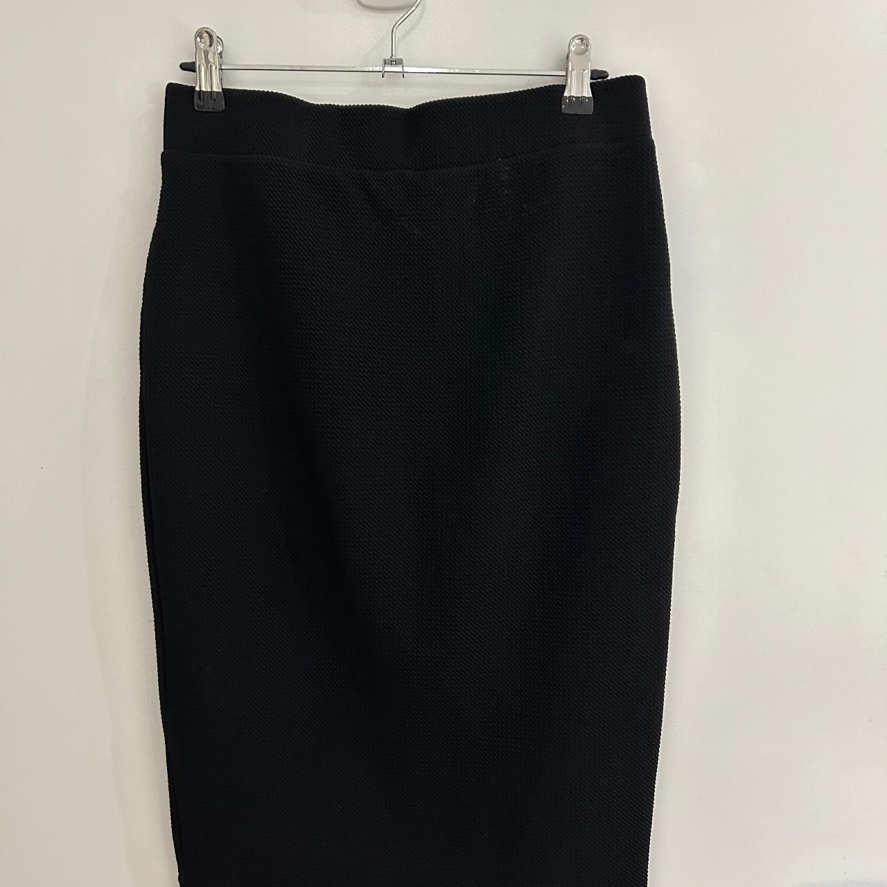 Kmart Mid Length Black Skirt Size 12 Depop