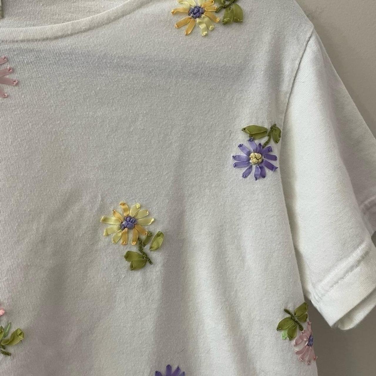 Susan Bristol Women's T-shirt - White/Purple - S … - image 2