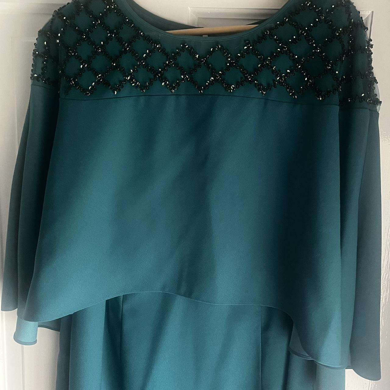 Jacques Vert. Bottle Green dress. Size 20. Depop