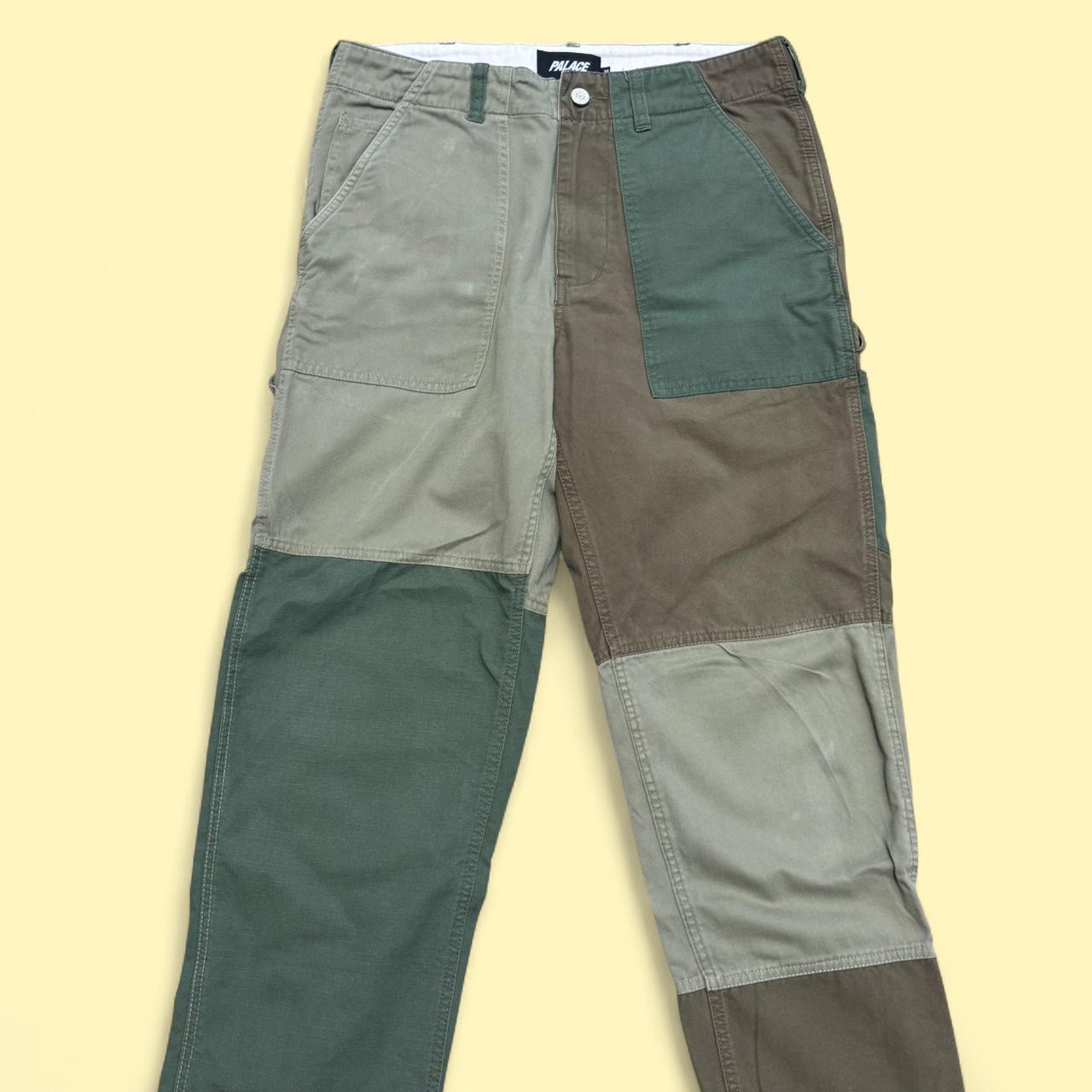 Palace Men's Patched Pants - Multi/Green - 30" – Palace London patchwork pants. Excellent condition as …
