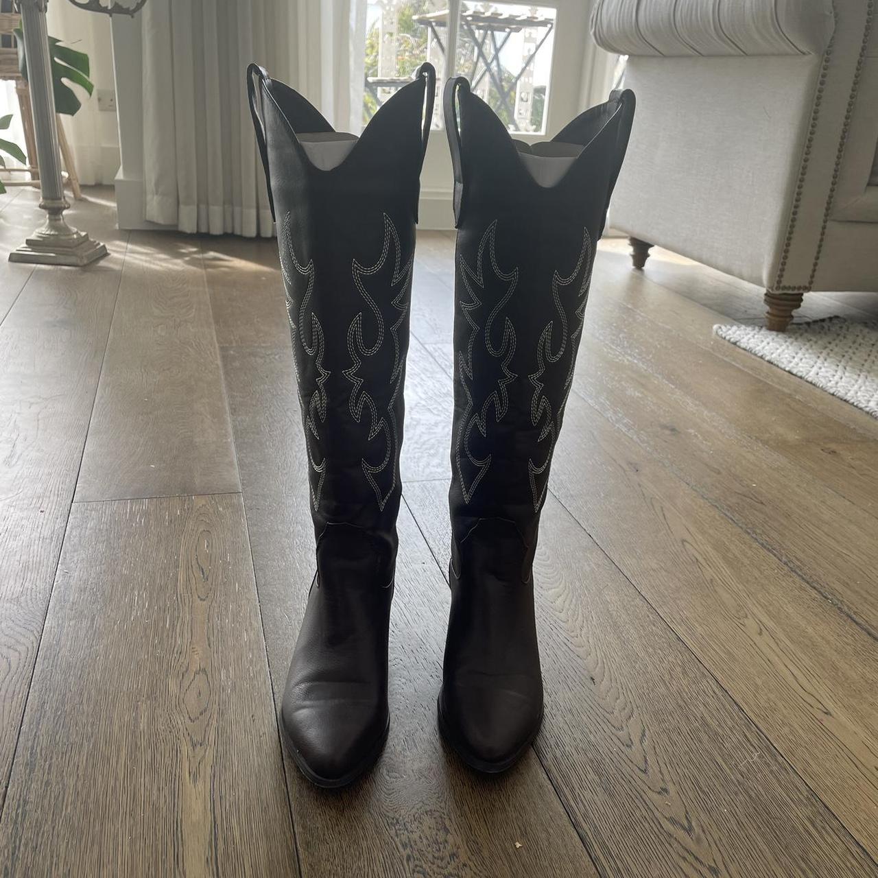 Billini • Cowboy boots • knee high boots • Heeled... - Depop