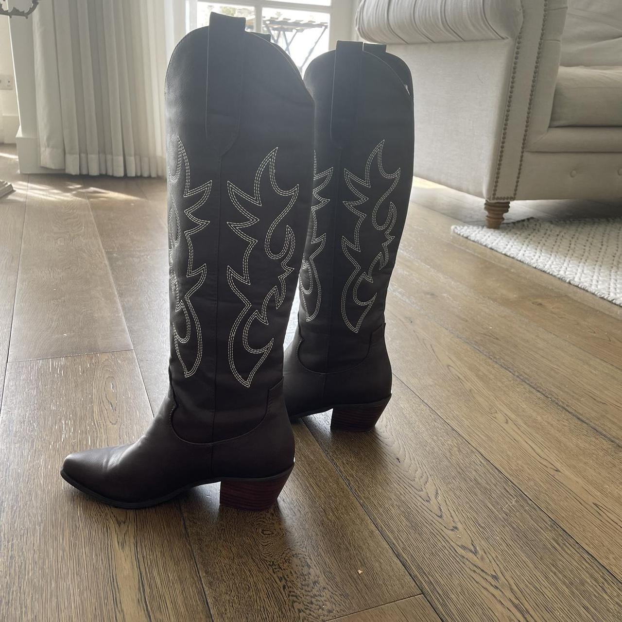 Billini • Cowboy boots • knee high boots • Heeled... - Depop