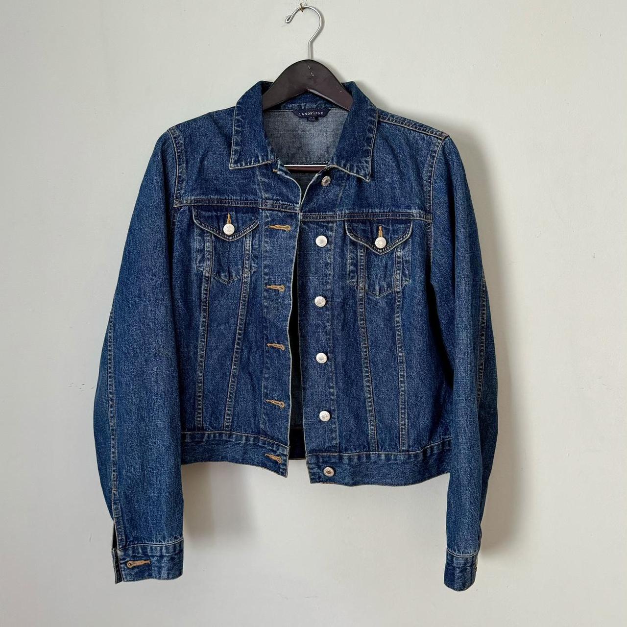 Land s End Jean Jacket. Women s M. In excellent. Depop