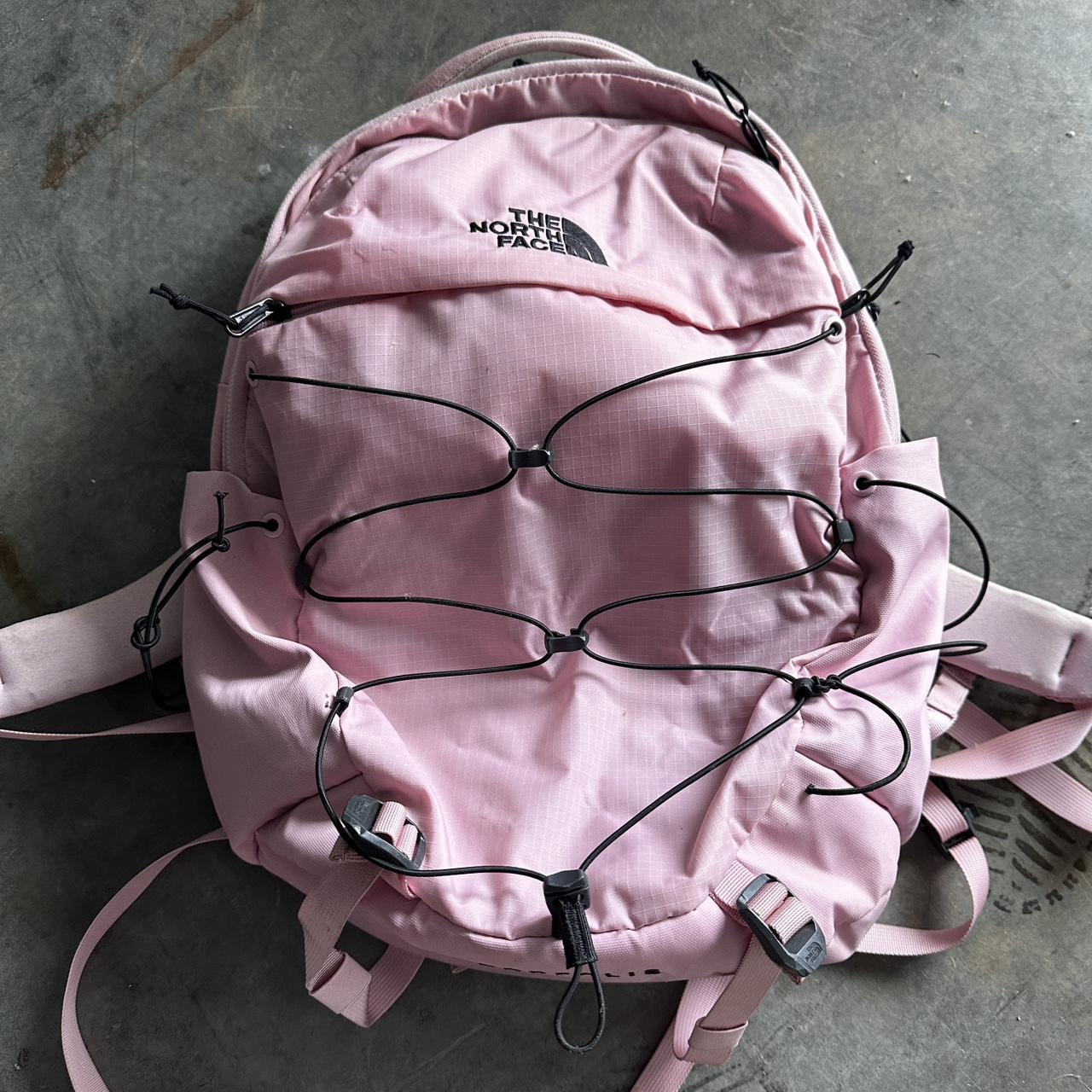 Pink Borealis North Face backpack. Bit of wear and... Depop