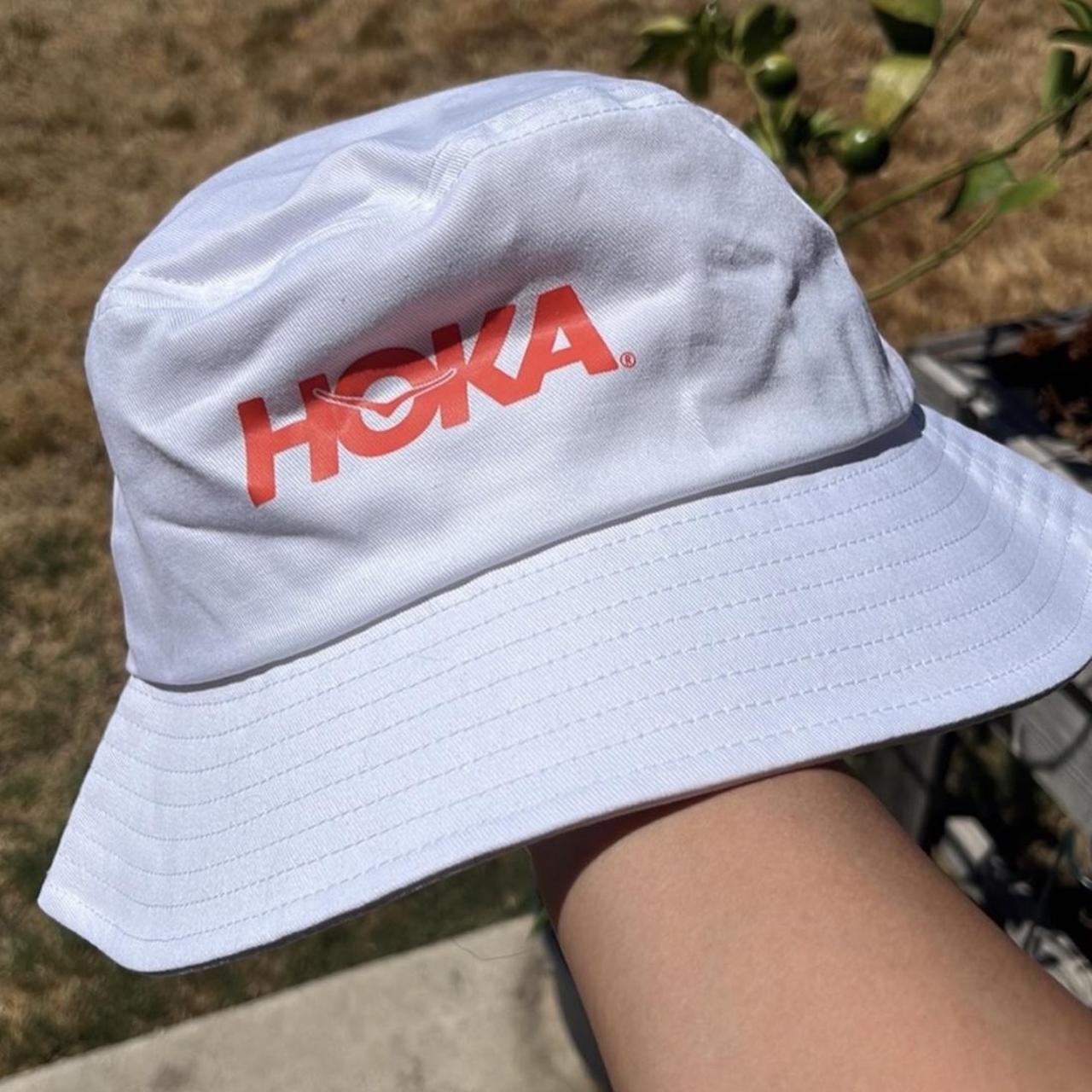 Hoka Bucket Hat, Unisex. Color White NWOT. Brand - Depop