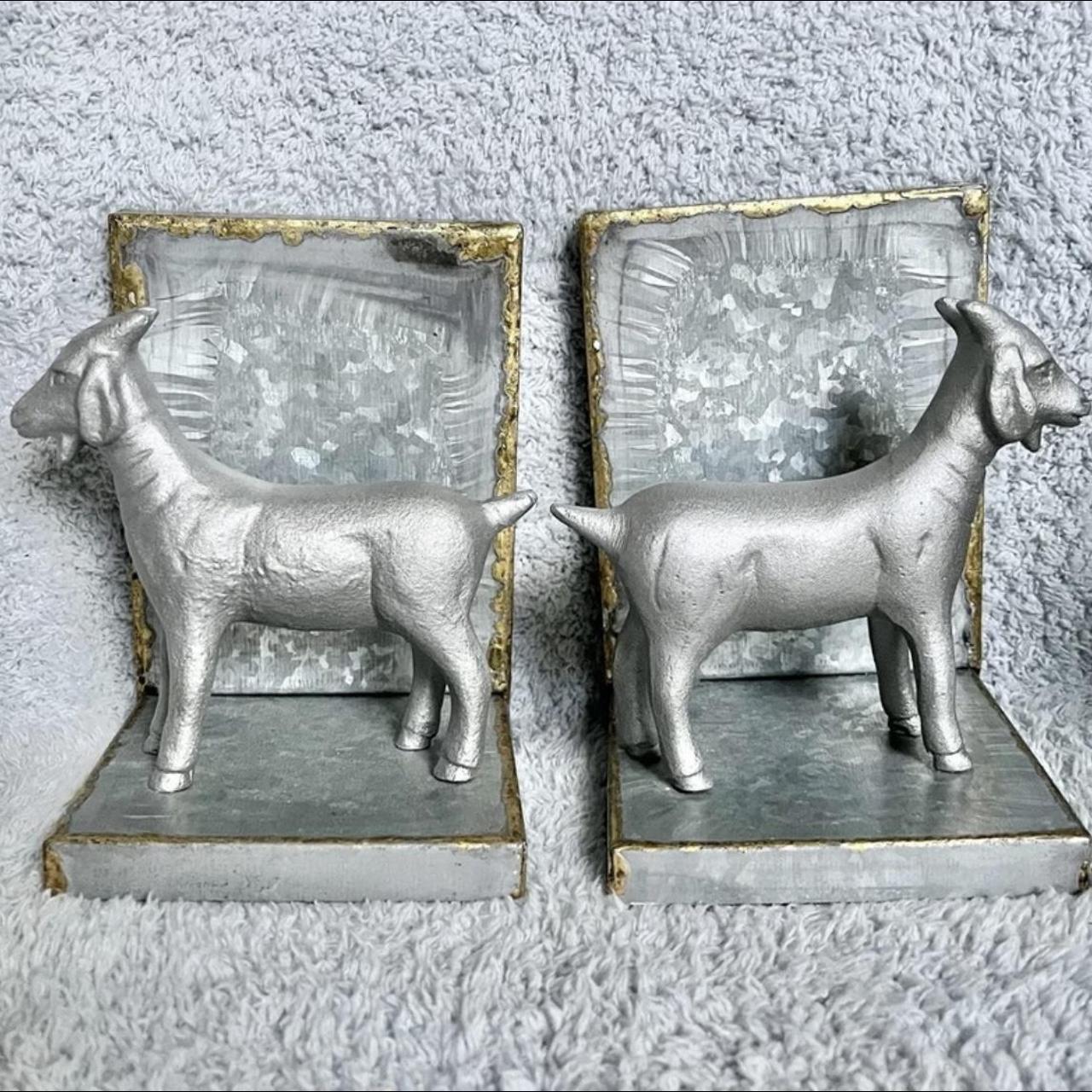 Goat Bookends Galvanized (2pk) Hearth & Hand with... Depop