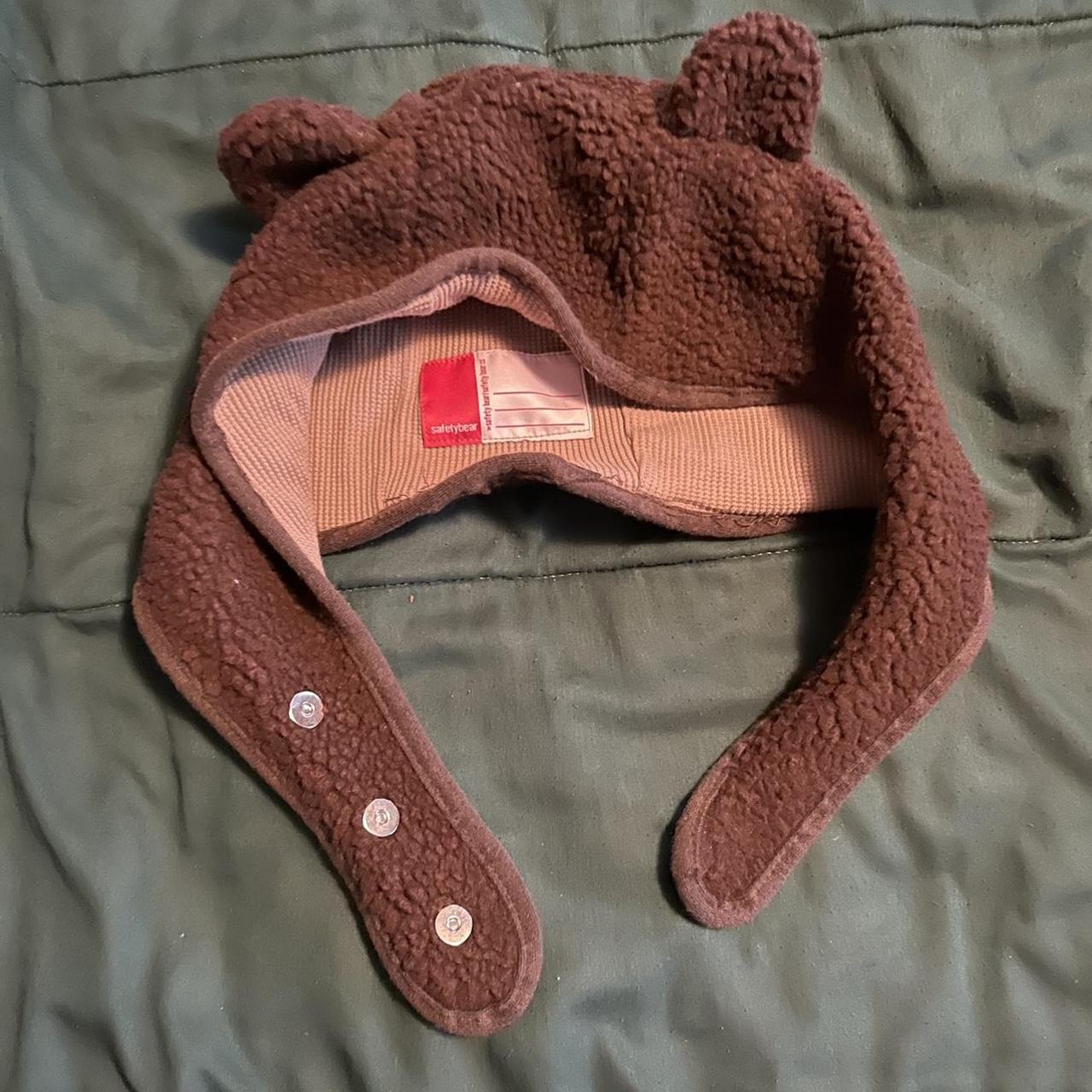 safety bear hat warm, cozy, perfect for the... Depop