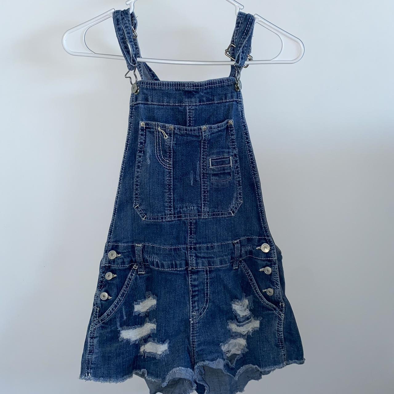 union bay distressed overalls size S - Depop