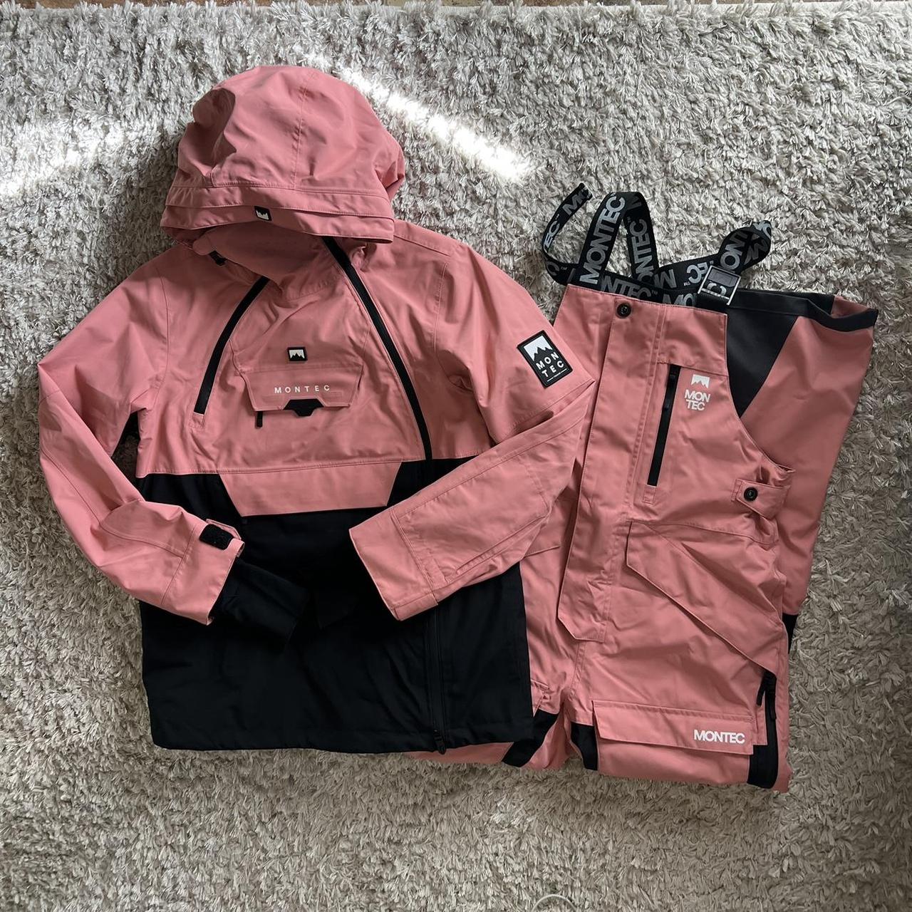 Montec ski pink set XS Ski bib and jacket... Depop