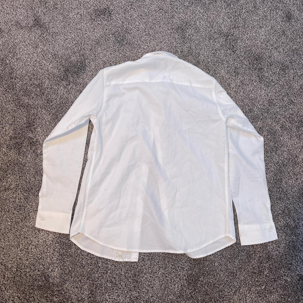 Plain White button up Size: Small Open to... - Depop