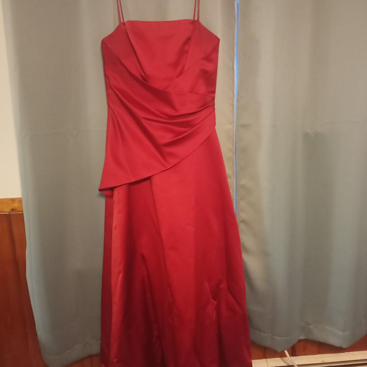 Alfred Angelo red bridesmaid long dress Slightly. Depop