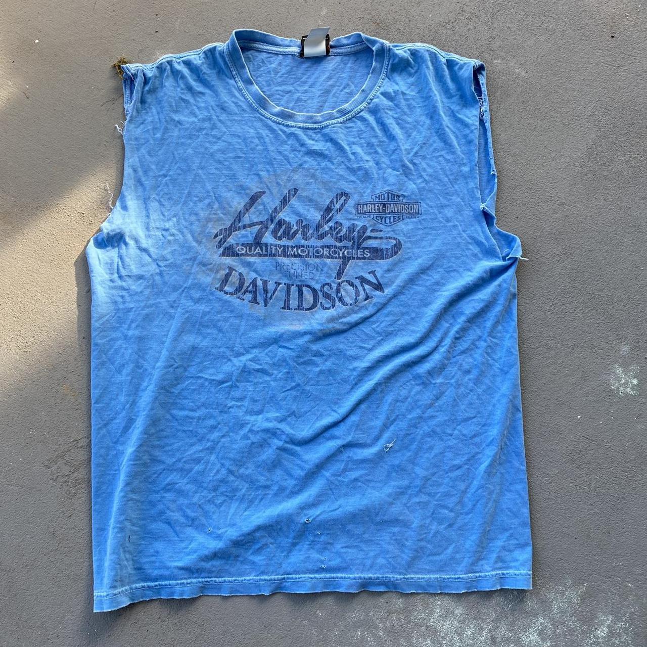 Distressed Cherokee NC Harley Davidson... Depop