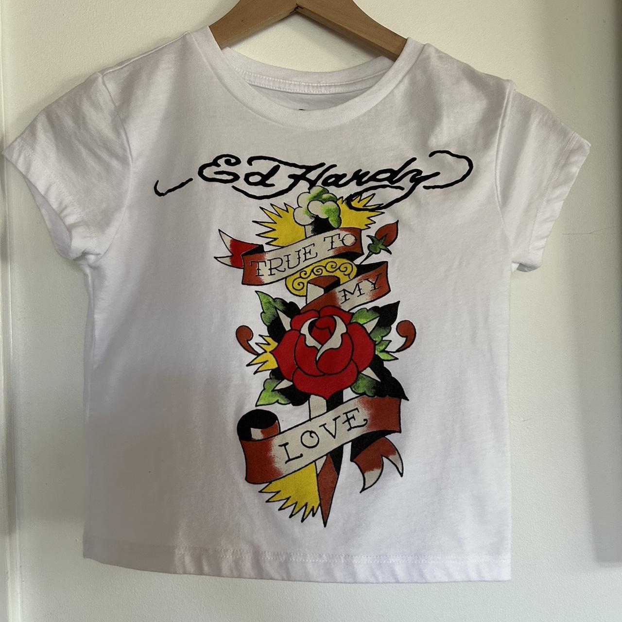 authentic ed hardy baby tee! 🍒 super cute y2k... - Depop