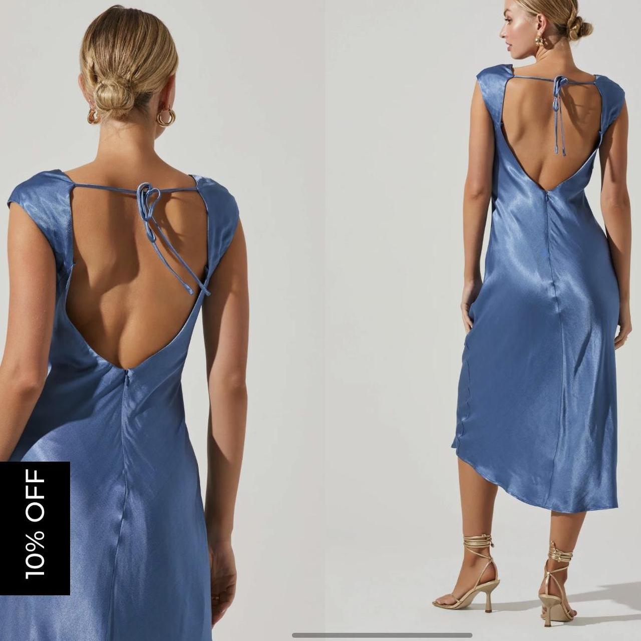Makenna Scoop Neck Open Back Midi Dress – ASTR The Label