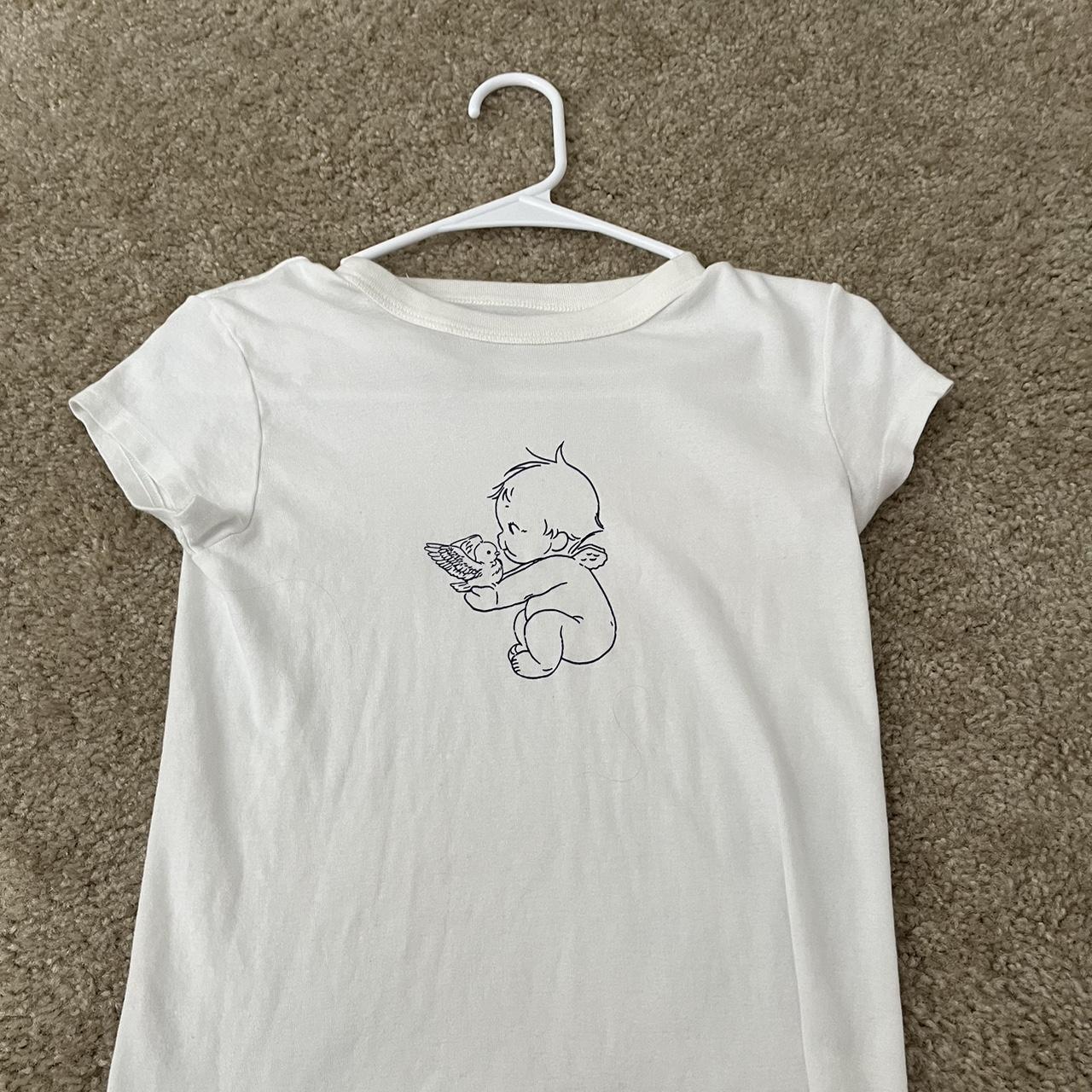 BRANDY MELVILLE angel tee 12 one size fits... Depop