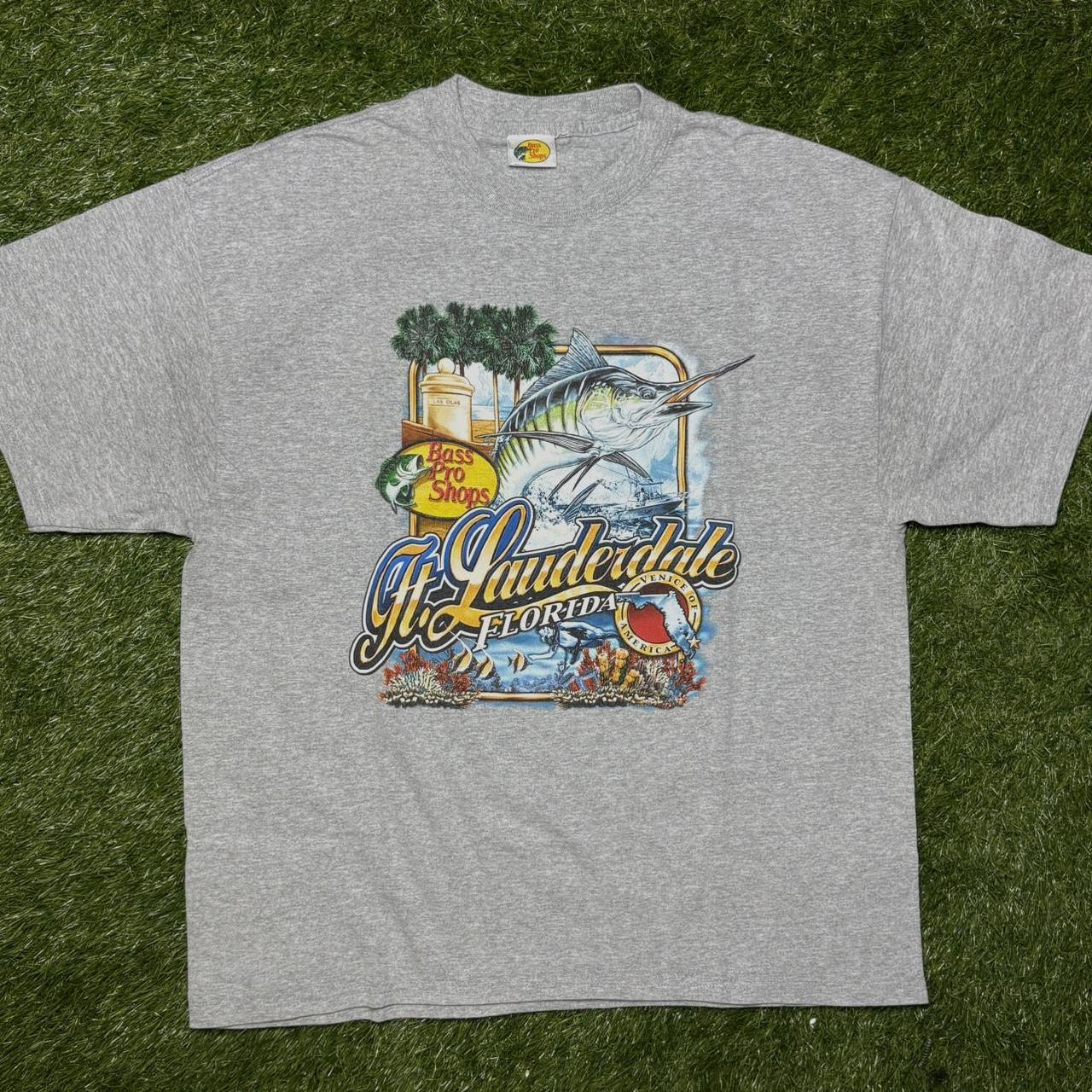 Vintage Fort Lauderdale Bass Pro Shops grey Depop