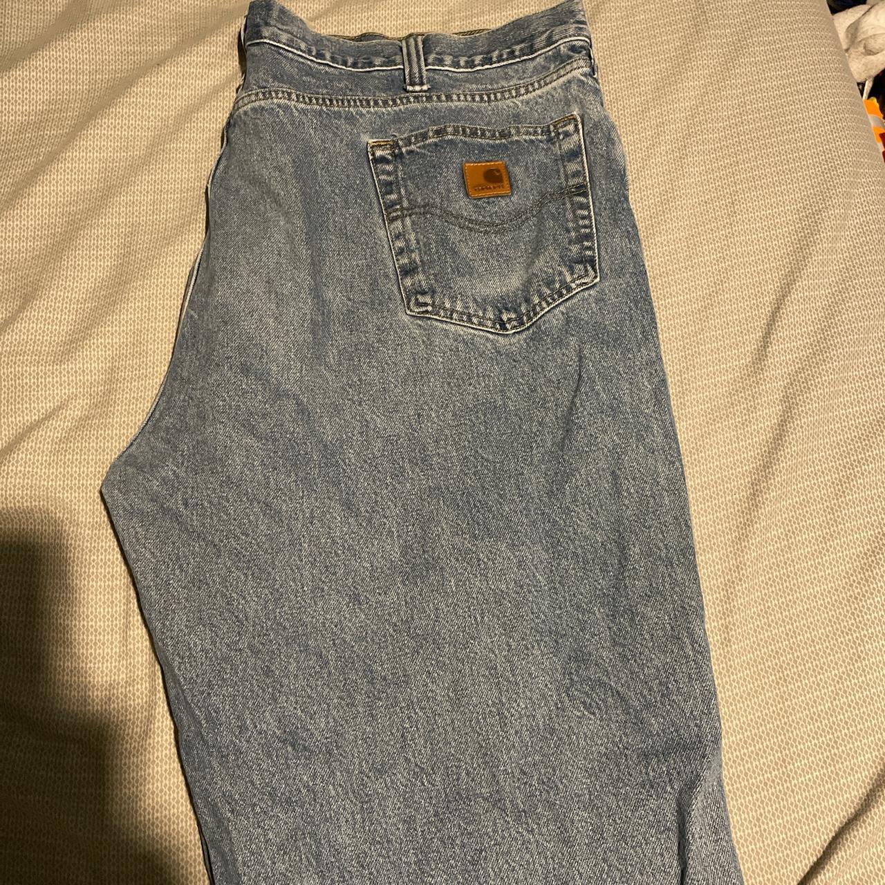 Very Oversized and Baggy Carhartt Jeans in Extremely... - Depop