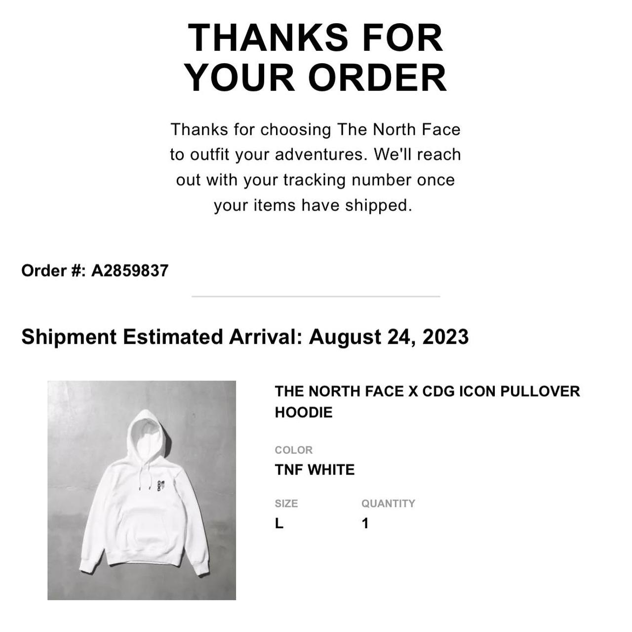 CDG × THE NORTH FACE ICON HOODIE M-size