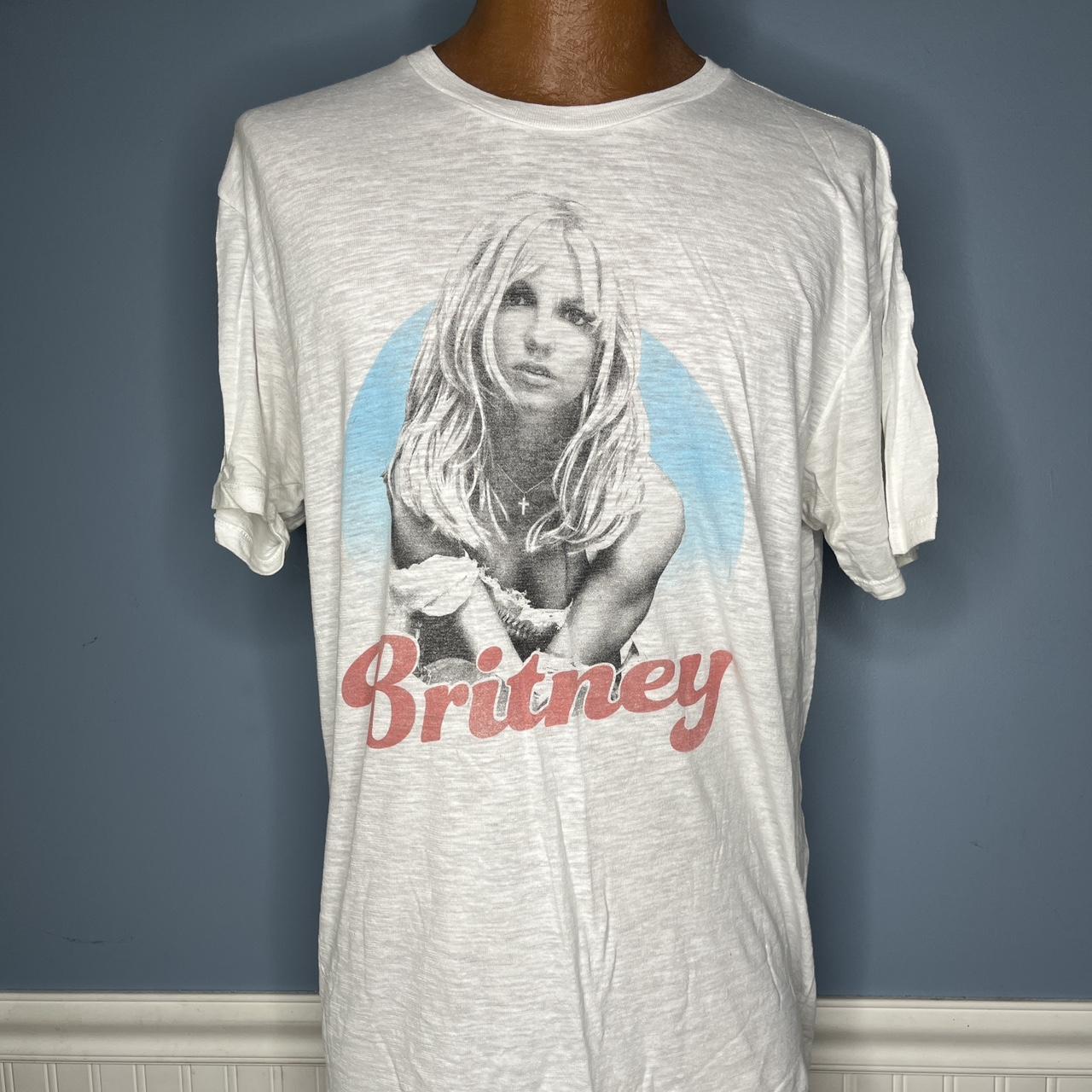 Britney Spears Portrait Soft and Distressed Tee,... - Depop