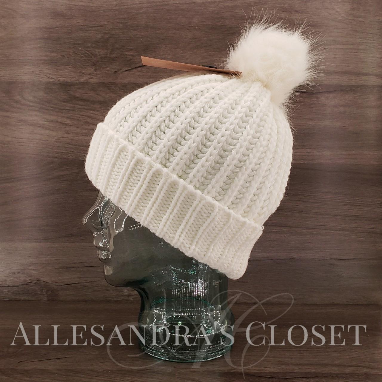 Chaos Hat Beanie Women's Knit Cuffed Pom