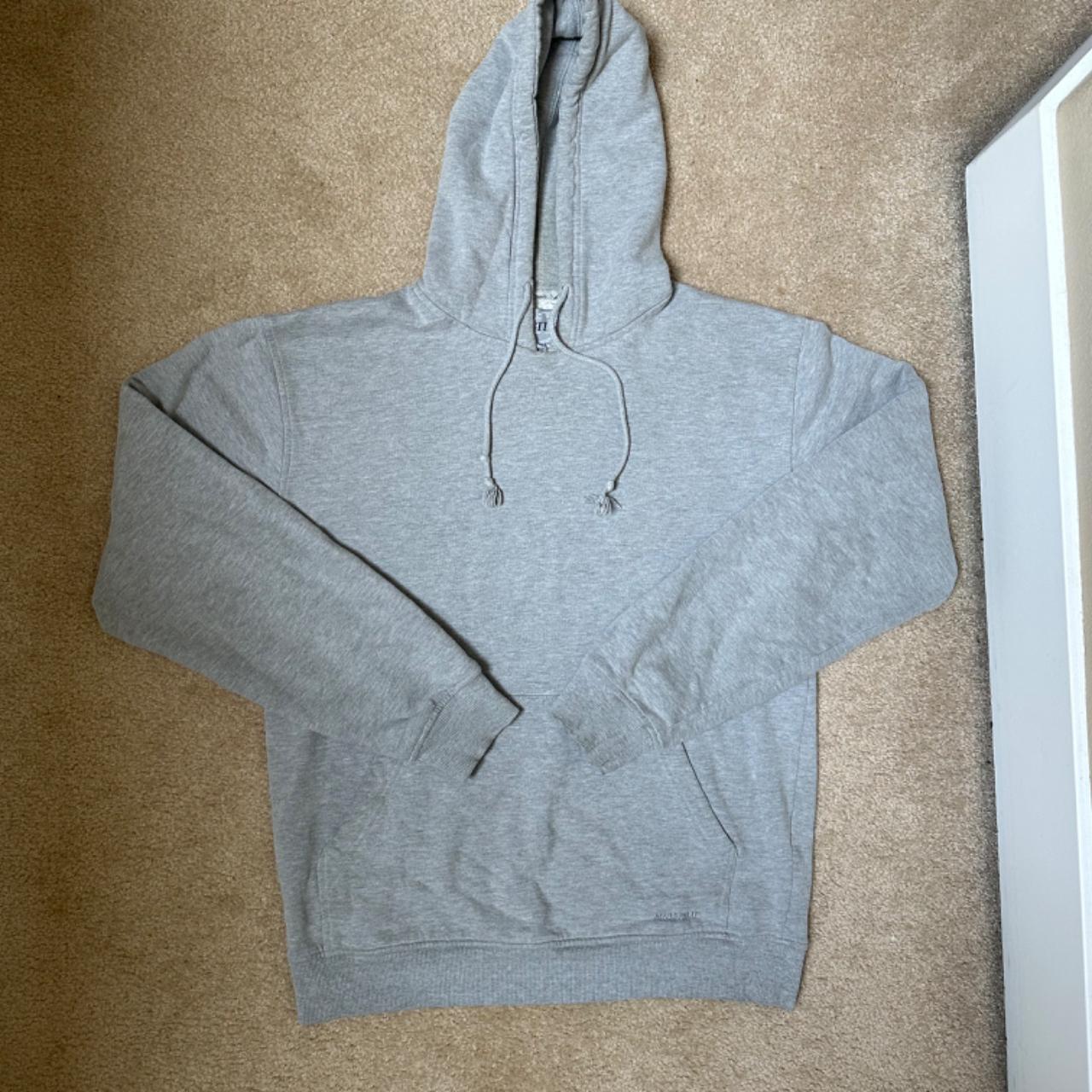 Grey Blank Hoodie (L) #blank #hoodie #outerwear - Depop