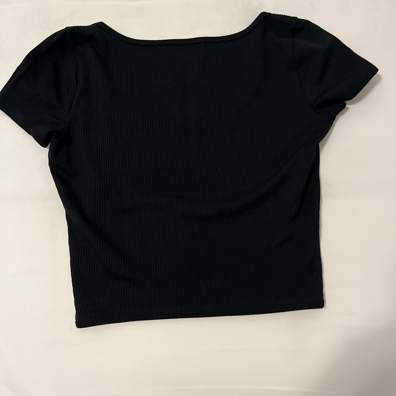 Hollister sweetheart neckline ribbed tee - Depop