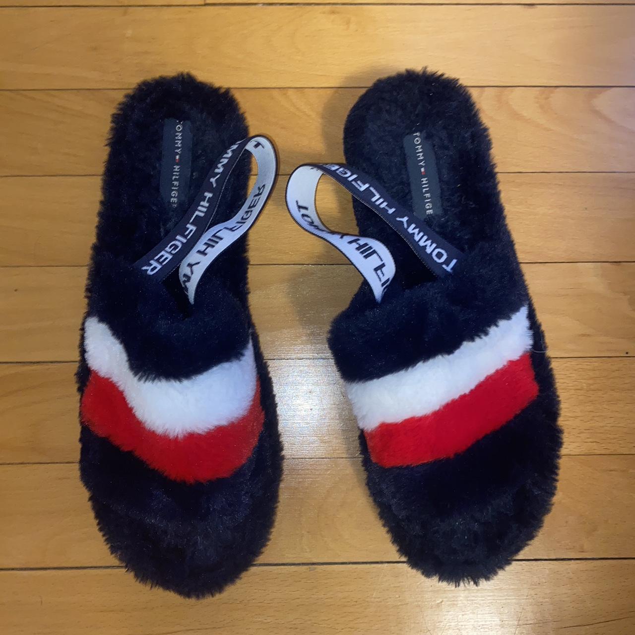 Tommy Hilfiger Women's Navy and Red Slippers