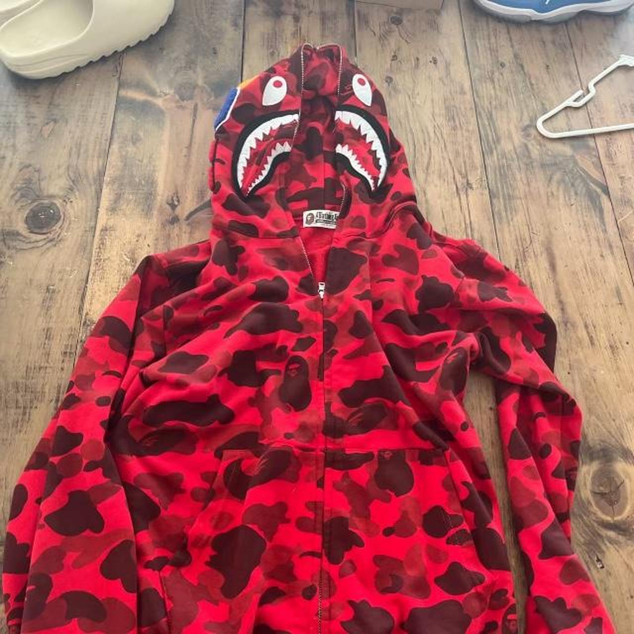 Red Bape hoodie Brand new Size large, medium,... - Depop