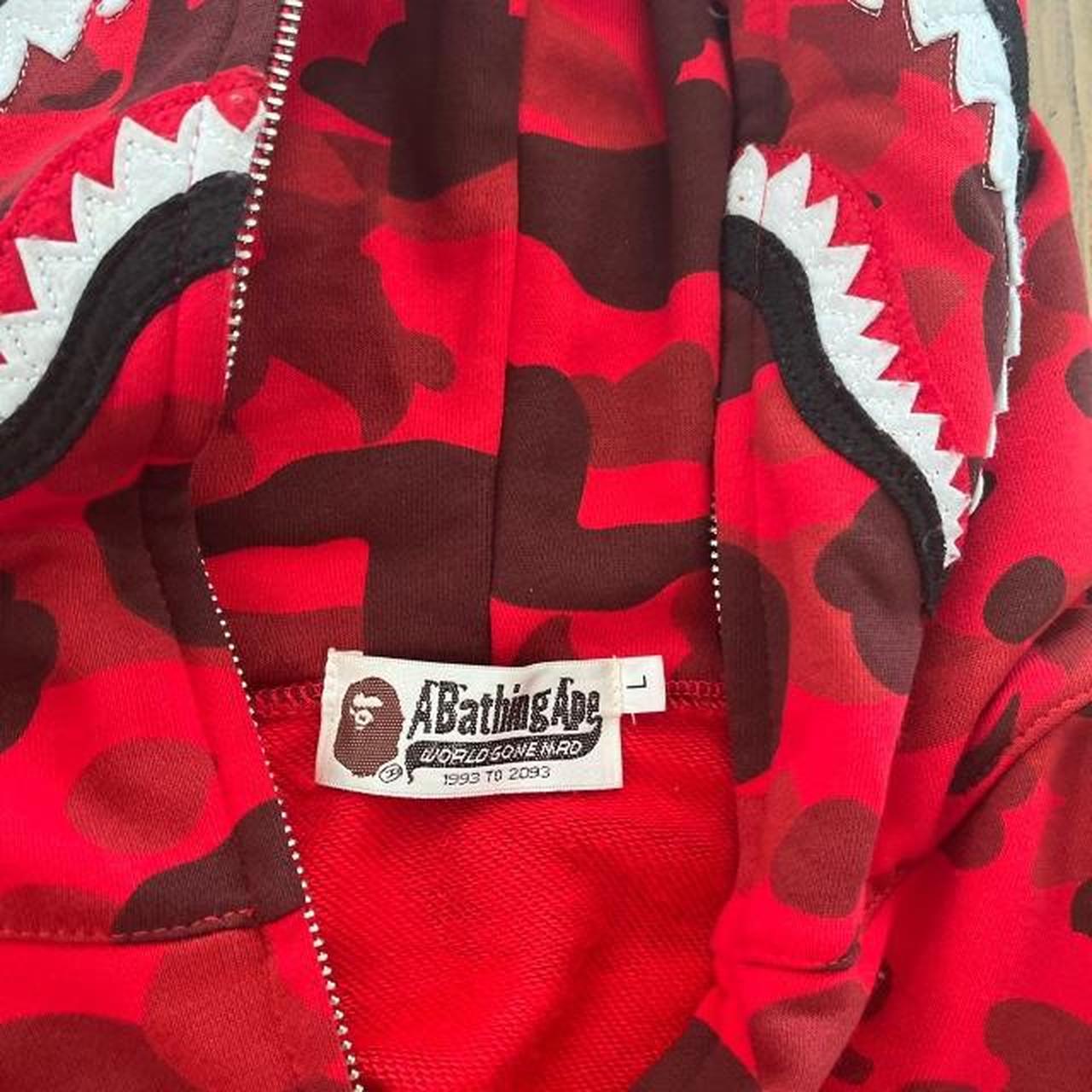 Red Bape hoodie Brand new Size large, medium,... - Depop