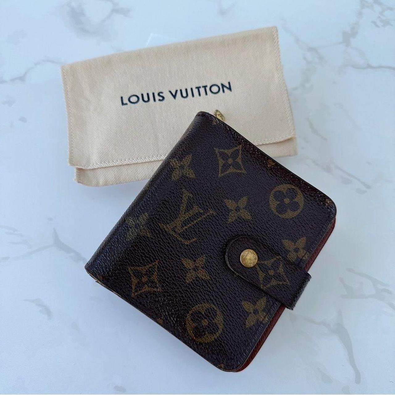 Louis Vuitton Vintage Monogram Canvas Zipped Compact Wallet