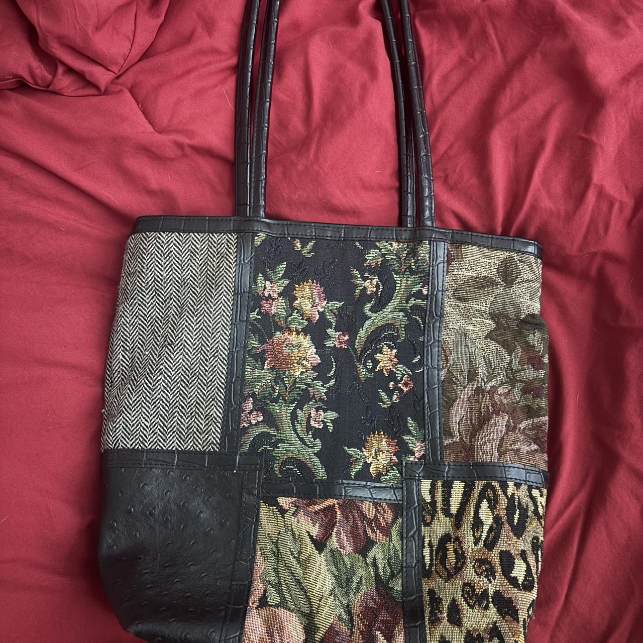 Women's Bag - Multi/Black – Unique patchwork tote… - image 2