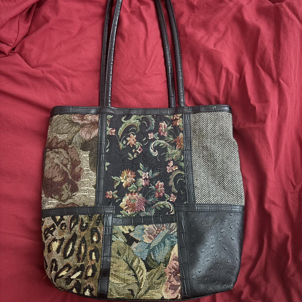 Women's Bag - Multi/Black – Unique patchwork tote… - image 1