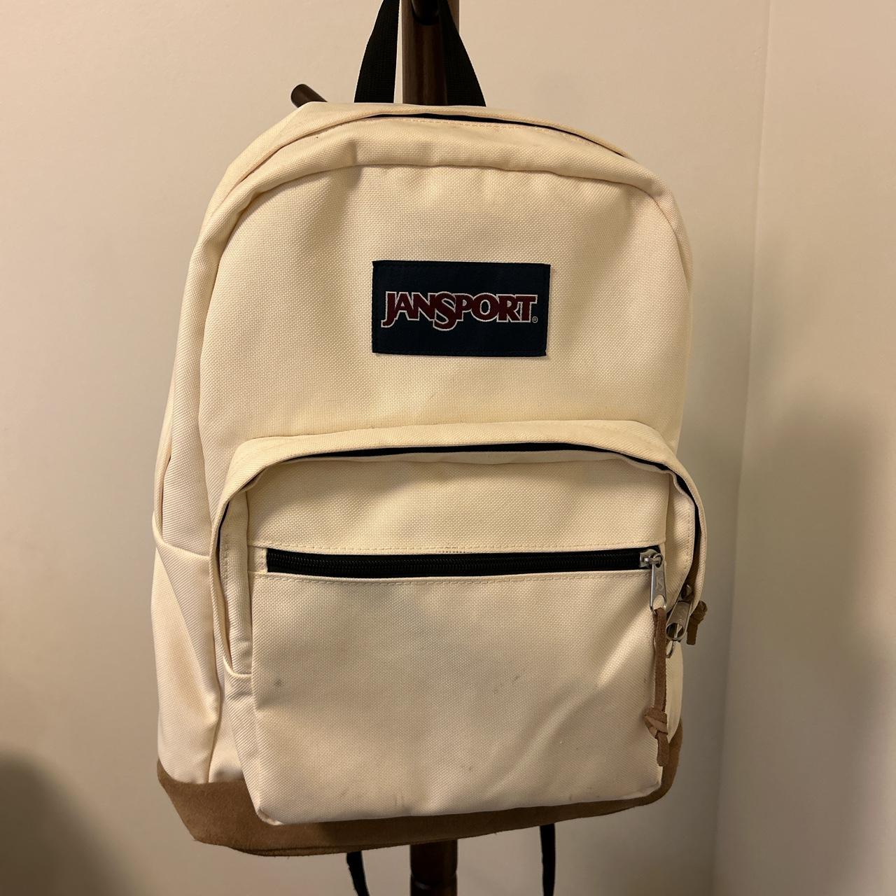 Coconut color Jansport Right Pack Backpack Lightly... Depop