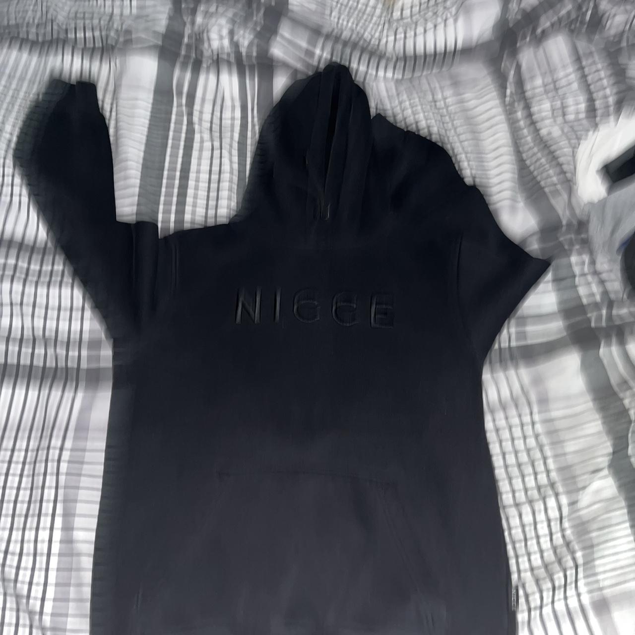 Triple black Nicce tracksuit size m - Depop