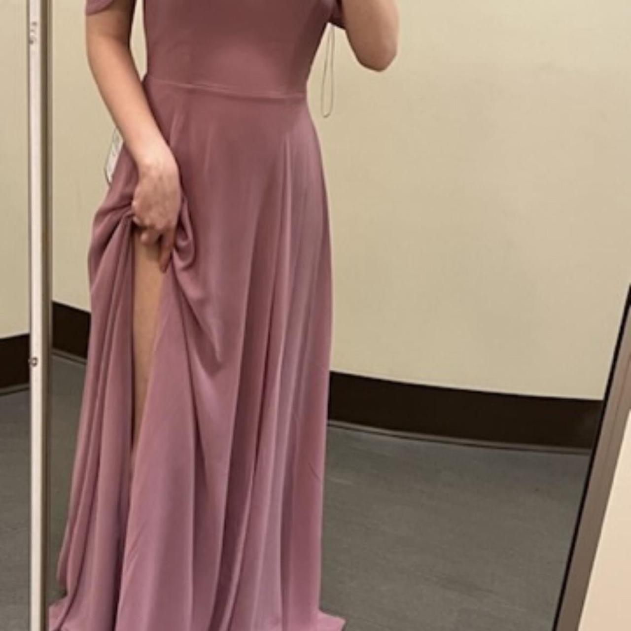 Macy's off the shoulder prom dress best sale